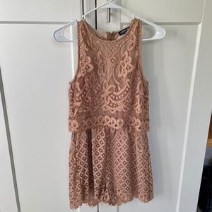 Sleeveless Lace Romper